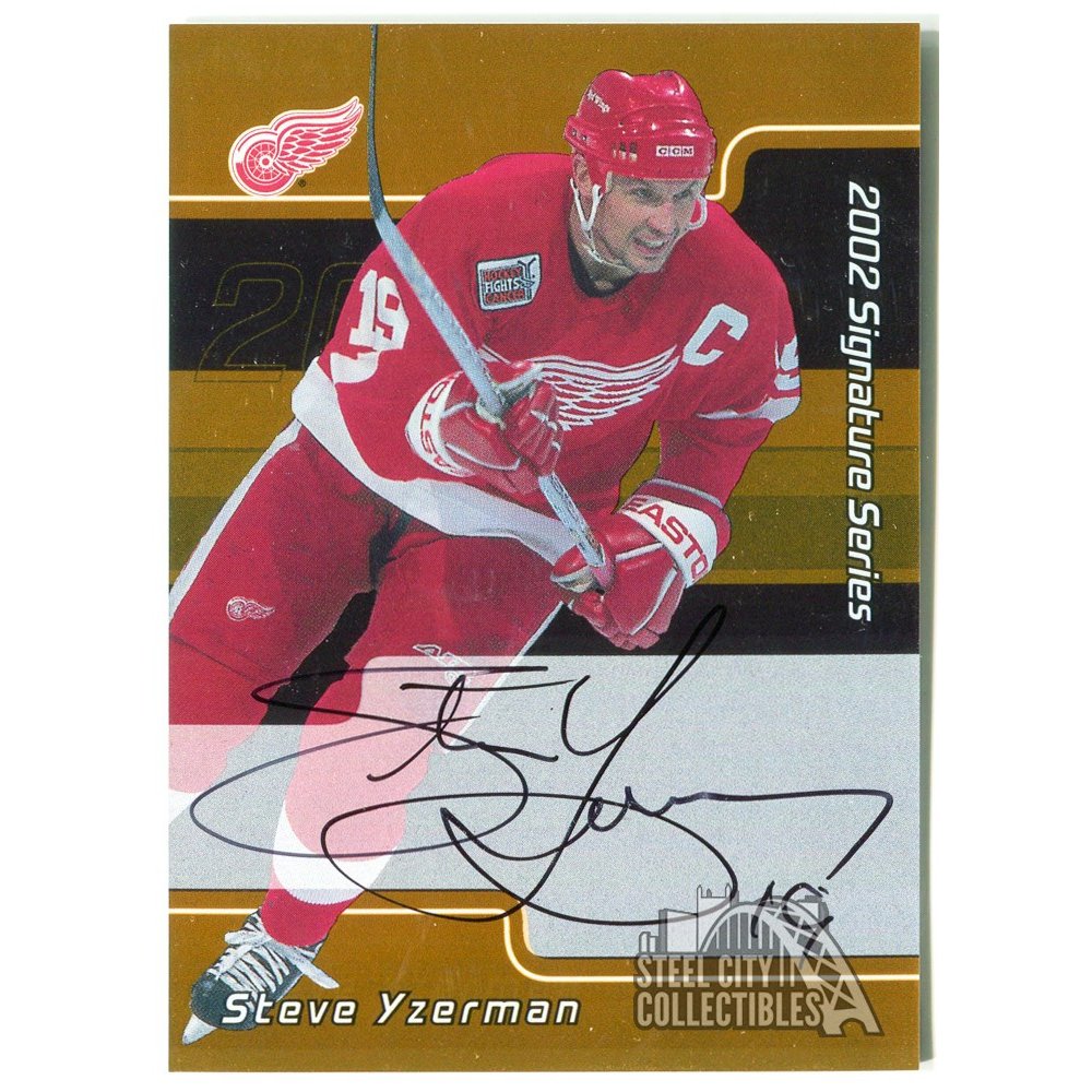 steve yzerman autograph