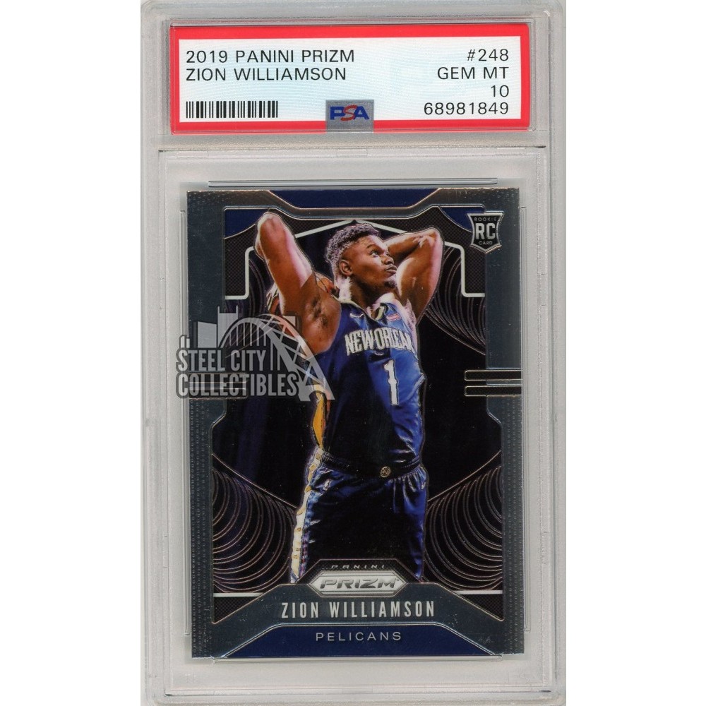 Zion Williamson 2019-20 Panini Prizm Rookie Card #248 PSA 10 Zion Williamson 2019-20 Panini Prizm Rookie Card #248 PSA 10