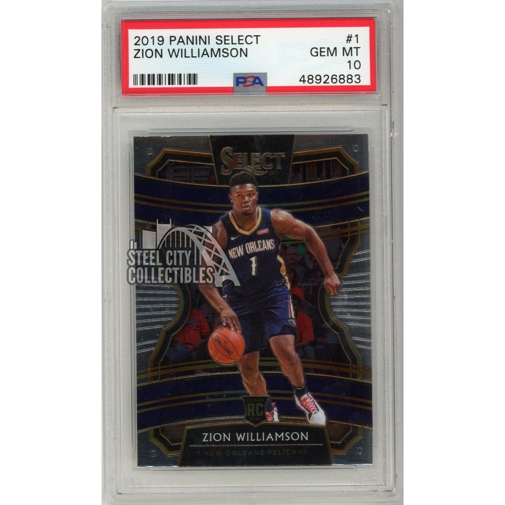 Zion Williamson 201920 Panini Select Rookie Card 1 PSA 10 Gem Mint