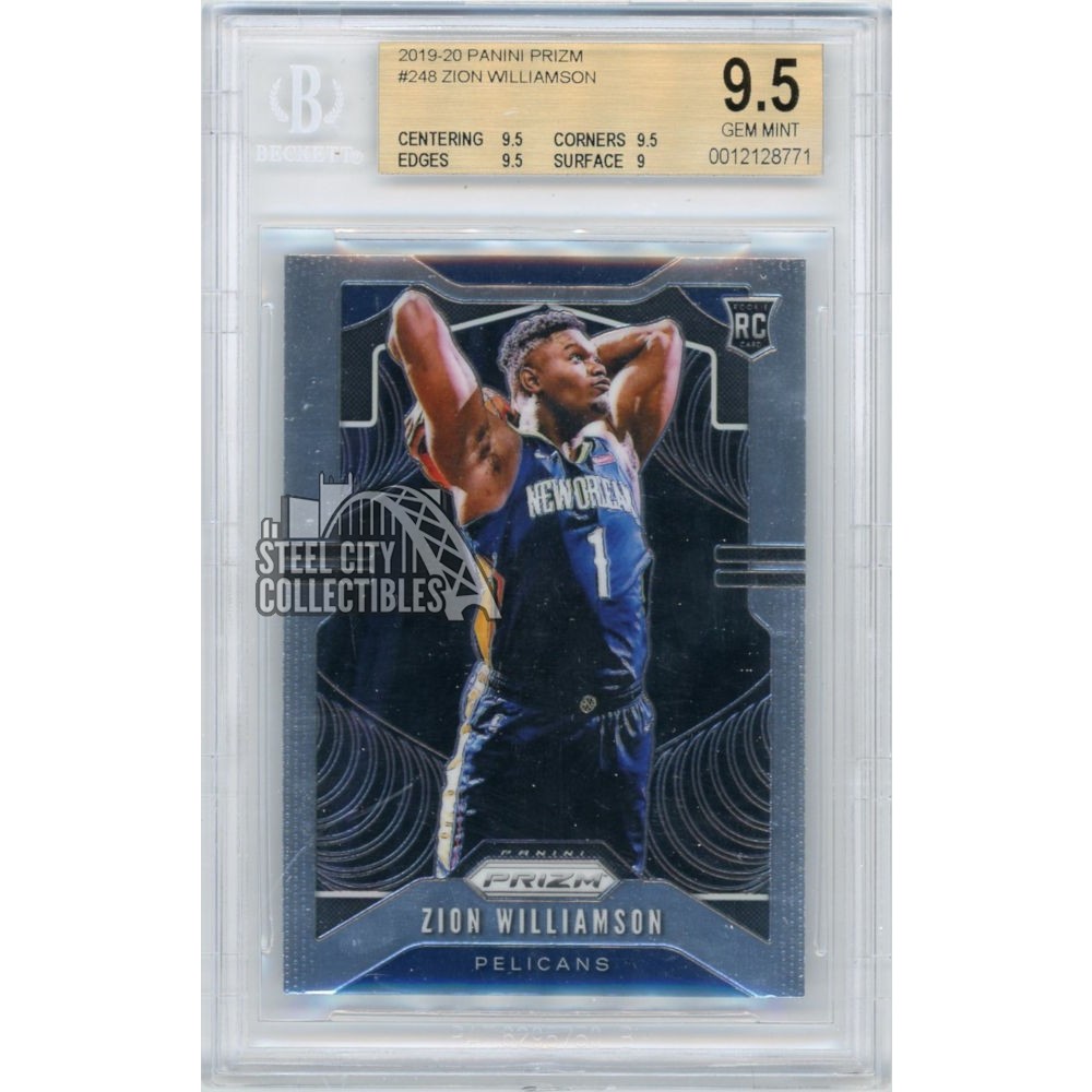 Zion Williamson 201920 Panini Prizm Basketball Rookie Card BGS 9.5