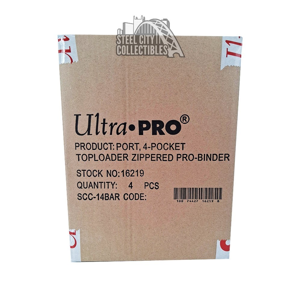 Ultra Pro 4-Pocket Toploader Zippered Premium Pro Binder Case | Steel City Collectibles Ultra Pro 4-Pocket Toploader Zippered Premium Pro Binder Case | Steel City Collectibles