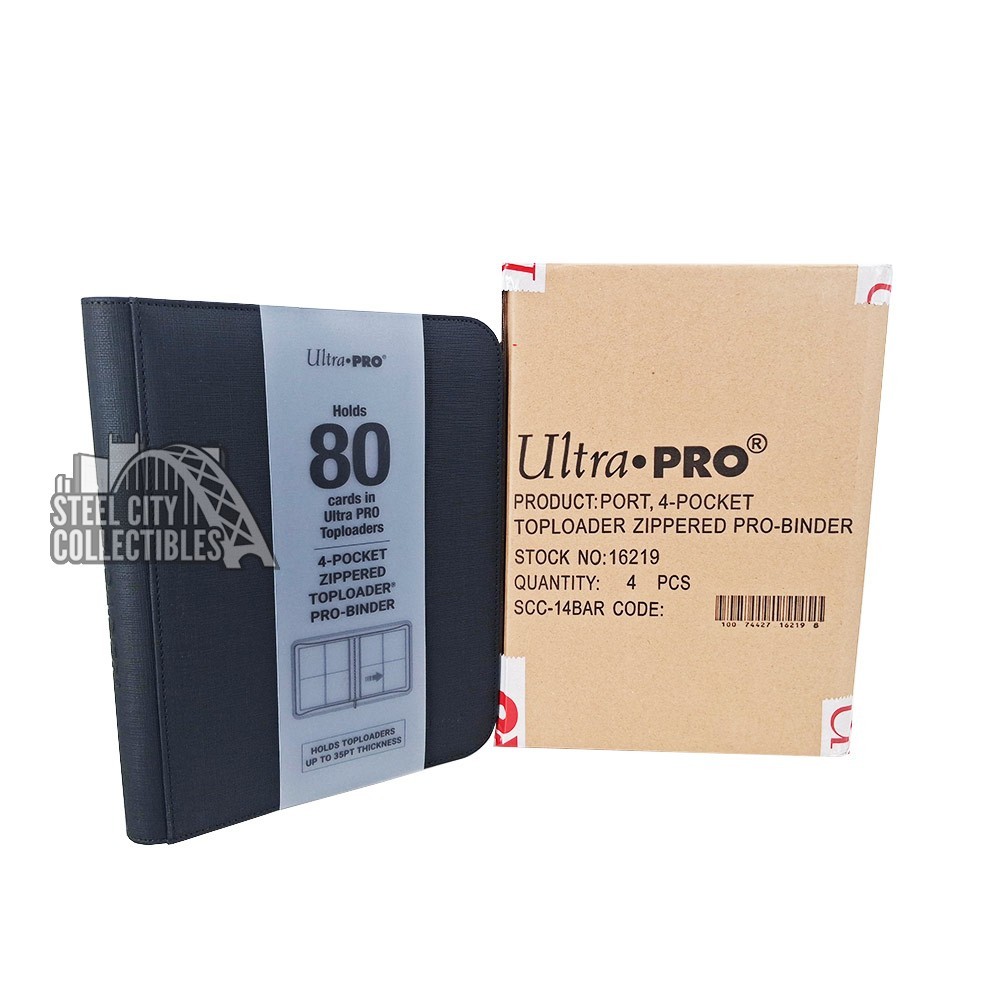 Ultra Pro 4-Pocket Toploader Zippered Premium Pro Binder Case | Steel City Collectibles Ultra Pro 4-Pocket Toploader Zippered Premium Pro Binder Case | Steel City Collectibles