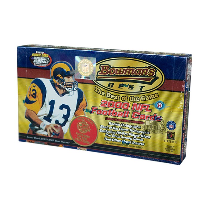 2000 Bowman's Best Football Hobby Box Steel City Collectibles