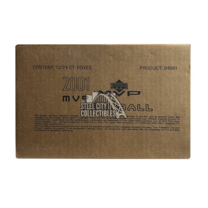 2001 Upper Deck MVP Football Hobby 12-Box Case | Steel City