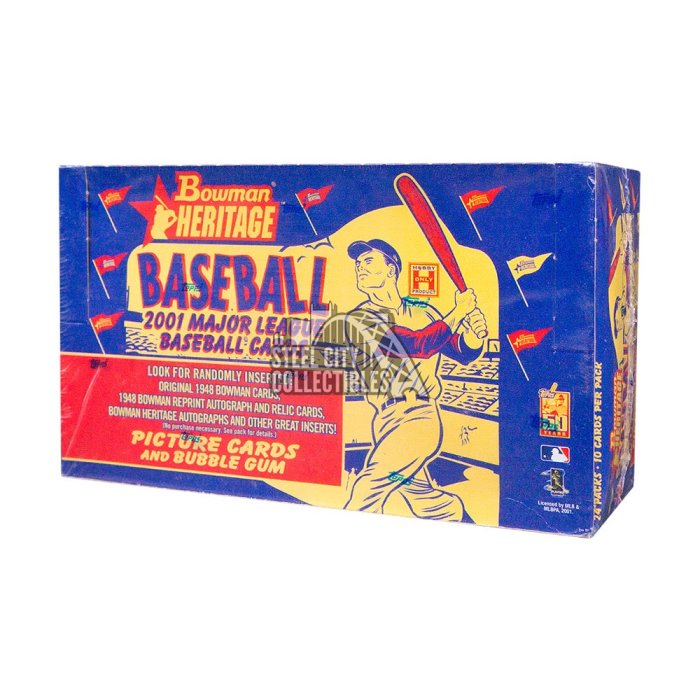 2001 Bowman Heritage Baseball Hobby Box | Steel City Collectibles