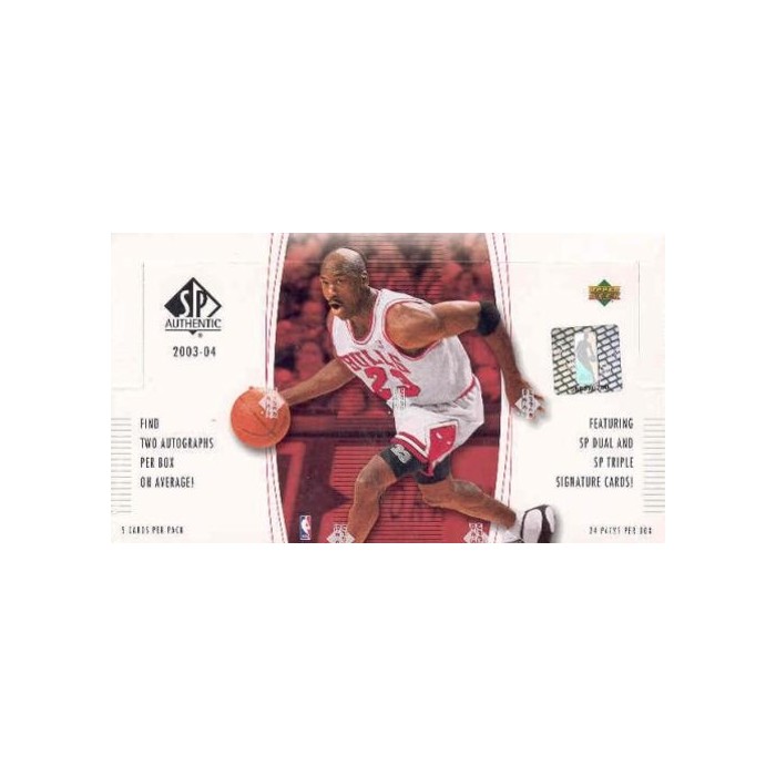2003-04 Upper Deck SP Authentic Basketball Hobby Box | Steel City