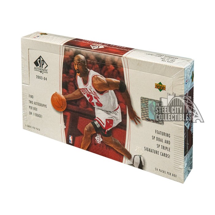 2003-04 Upper Deck SP Authentic Basketball Hobby Box | Steel City 