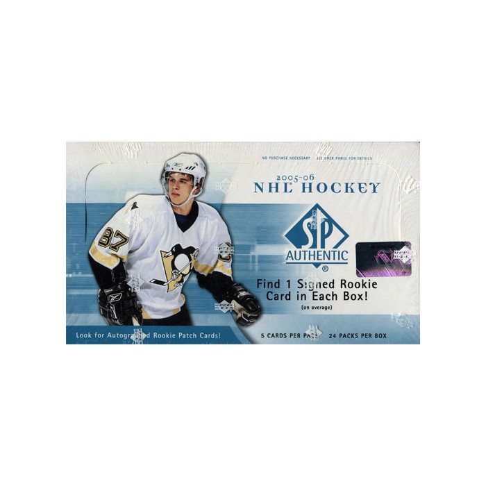 2005-06 Upper Deck SP Authentic Hockey Hobby Box | Steel City