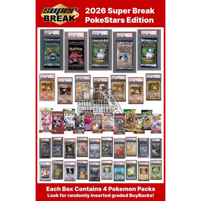 2026 Super Break Poke Stars Edition Box | Steel City Collectibles
