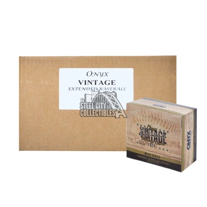 2025 Onyx Vintage Extended Series Baseball Mega 6-Box Case | Steel