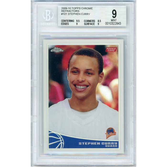 Stephen Curry 2009-10 Topps Chrome Refractor Rookie Card