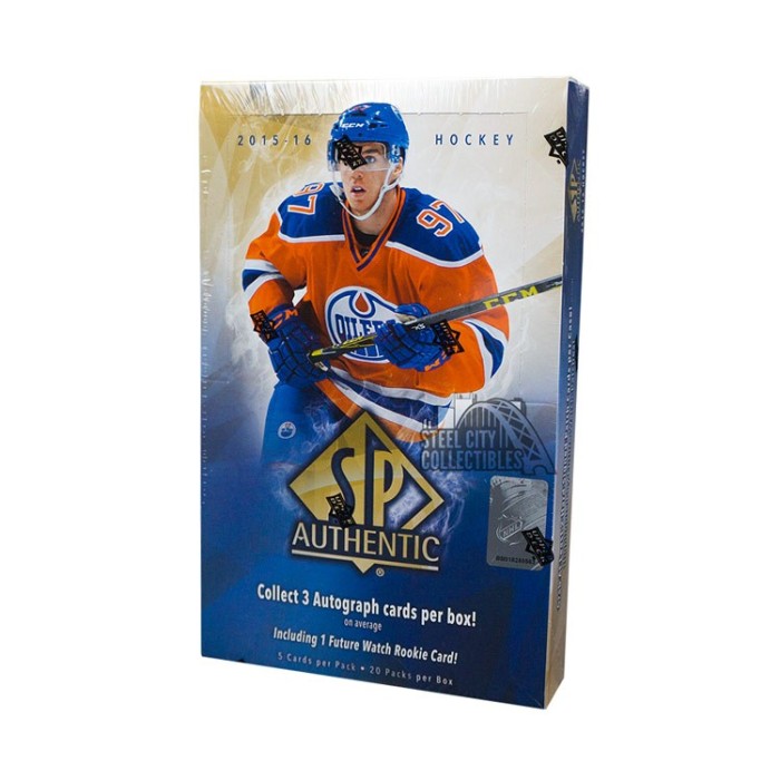 2015-16 Upper Deck SP Authentic Hockey Hobby Box | Steel City