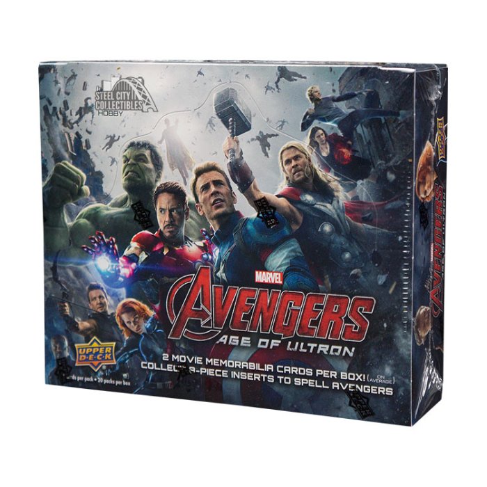 Avengers Age of Ultron ワンクリック BOXセット 2015 Upper Deck Marvel Avengers 2: Age of Ultron Hobby Box | Steel