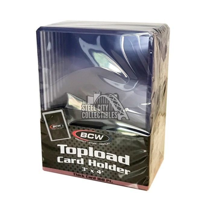 thumbnail image 2 of 10-Pack BCW 3x4 Topload Card Holders – 4.25mm Thick For 168pt Cards 2 of 4