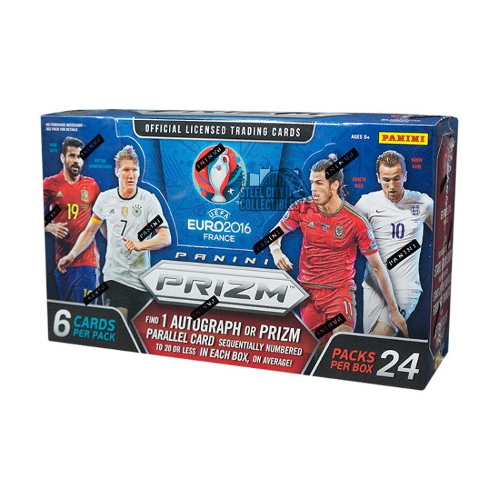 144 cards 2016 Panini UEFA Euro Prizm Soccer football Hobby Box incl 24 packs