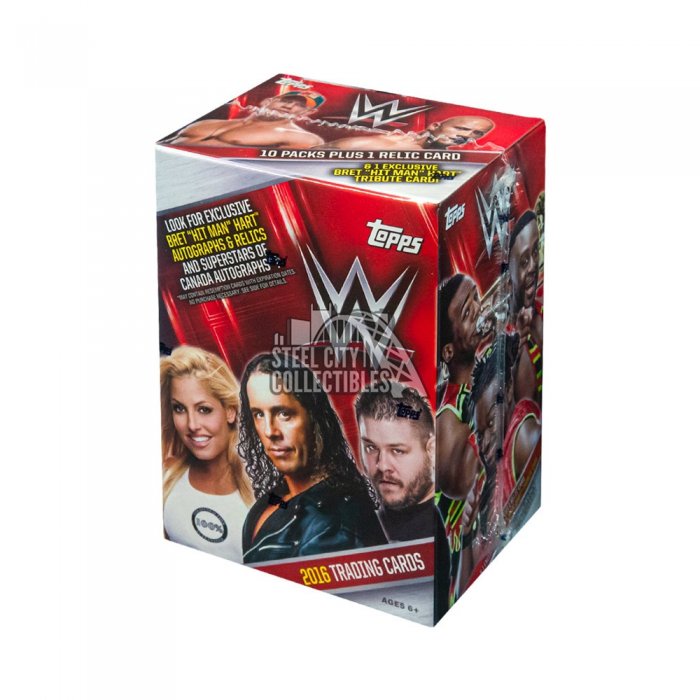 2012 Topps WWE Factory Sealed 10-Pack Blaster Box – Includes WWE Relic Card
