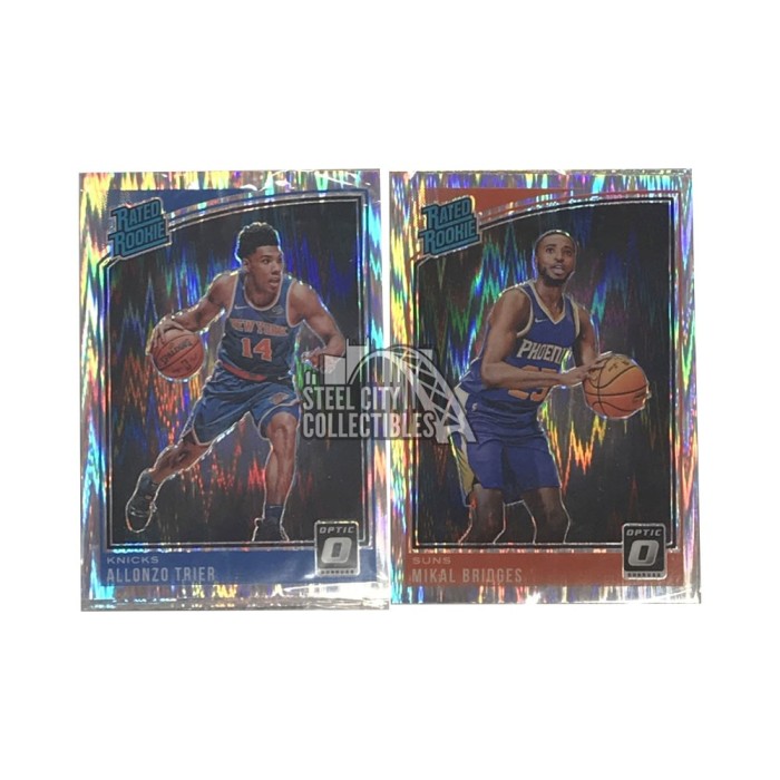 2018-19 Panini Donruss Optic Basketball Shock Rated Rookie 50-Card Set w/  Luka Doncic & Trae Young Rookies