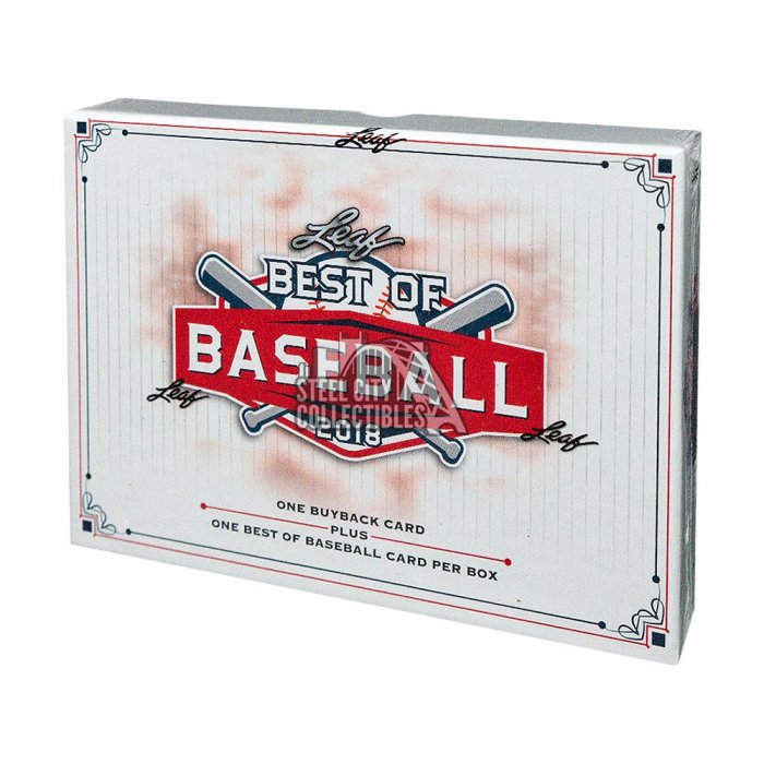 2018 Leaf Best of Baseball Hobby Box Steel City Collectibles