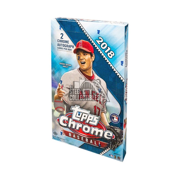 2018 Topps Chrome Baseball Hobby Box | Steel City Collectibles