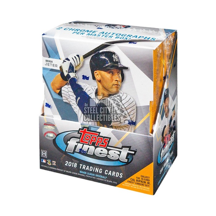 2018 Topps Finest Baseball Hobby Box Steel City Collectibles