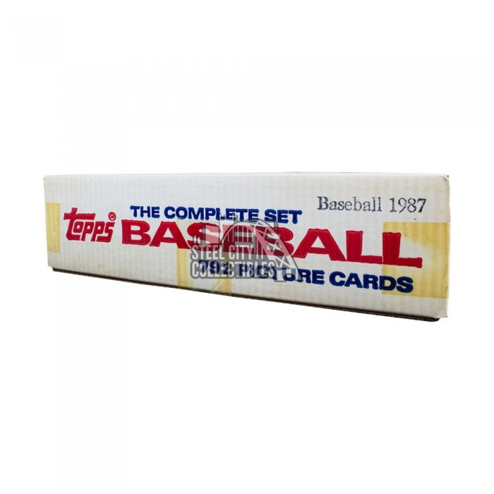 1987 Topps Baseball Factory Set Red/White/Blue Box Steel City