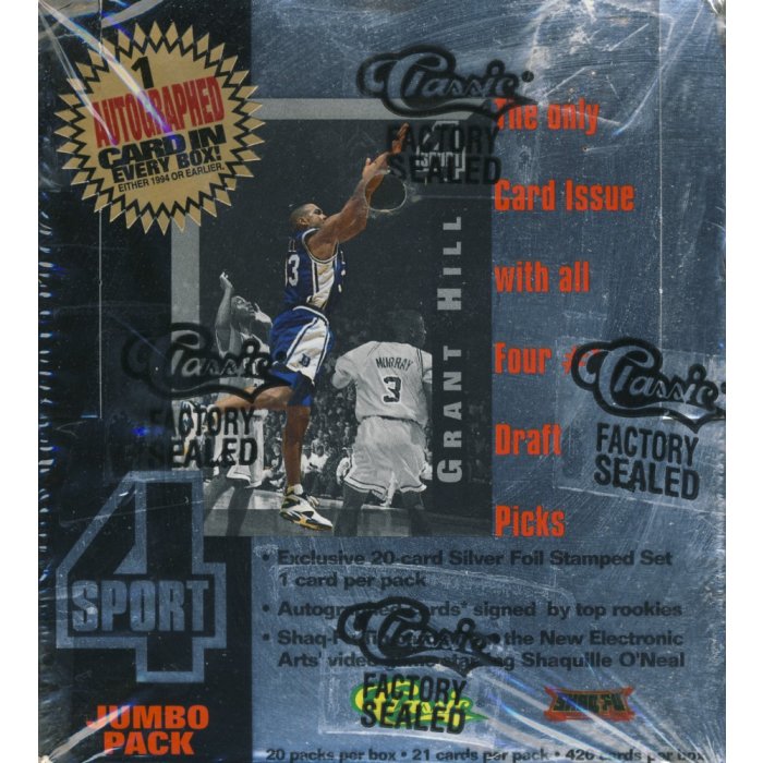 1994 Classic 4 Sport Silver 20ct Jumbo Box | Steel City Collectibles