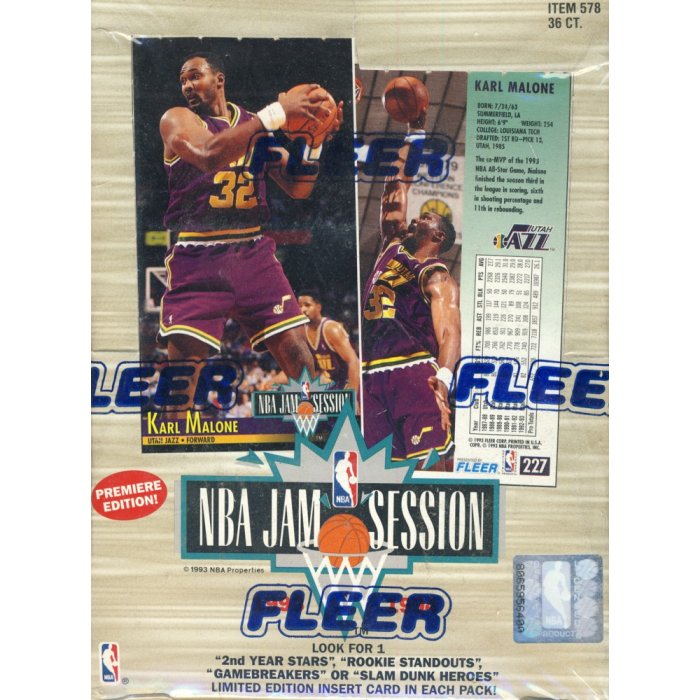 1993-94 Fleer NBA Jam Session Basketball Box | Steel City