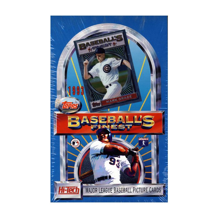 1993 Topps Finest Baseball Hobby Box Steel City Collectibles
