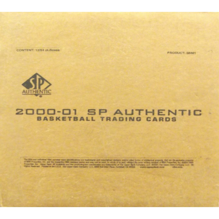2000-01 Upper Deck SP Authentic Basketball Hobby 12-Box Case