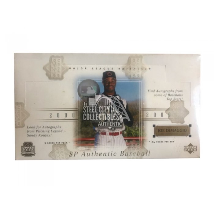 2000 Upper Deck SP Authentic Baseball Hobby Box | Steel City