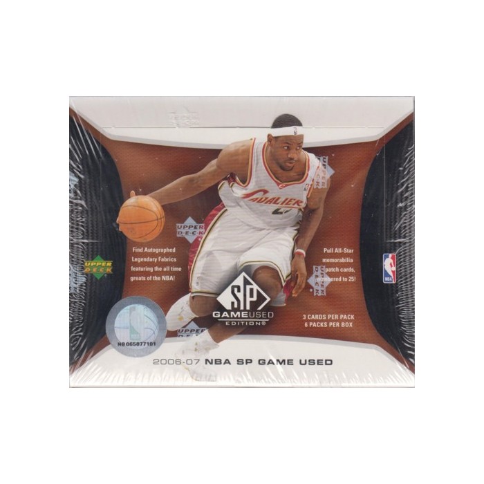 2006-07 Upper Deck SP Game Used Basketball Hobby Box | Steel