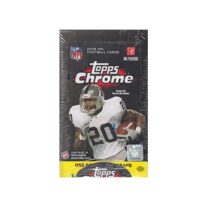2008 Topps Chrome Football Hobby Box Steel City Collectibles