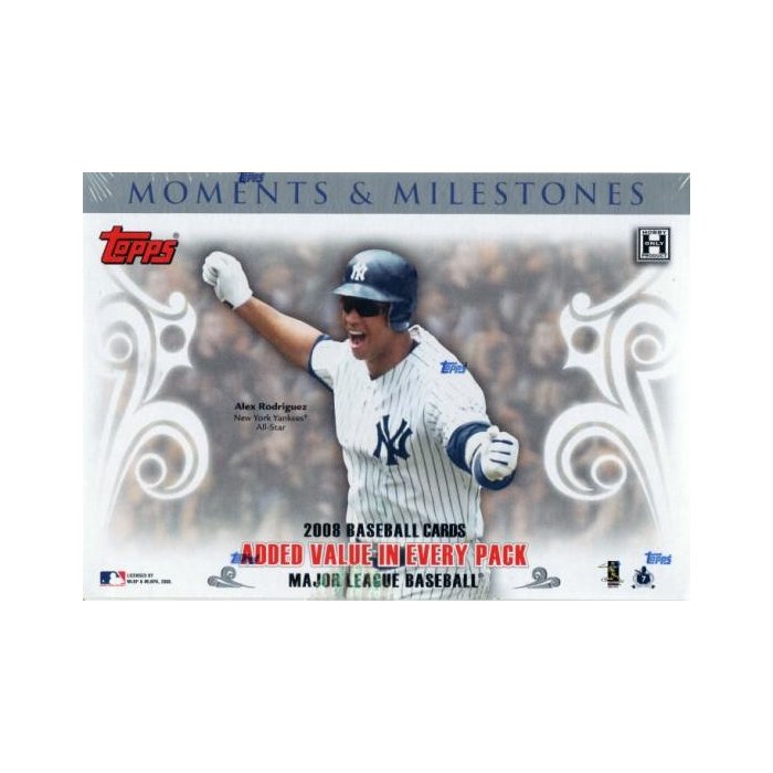 2008 Topps Moments & Milestones Baseball Hobby Box | Steel City