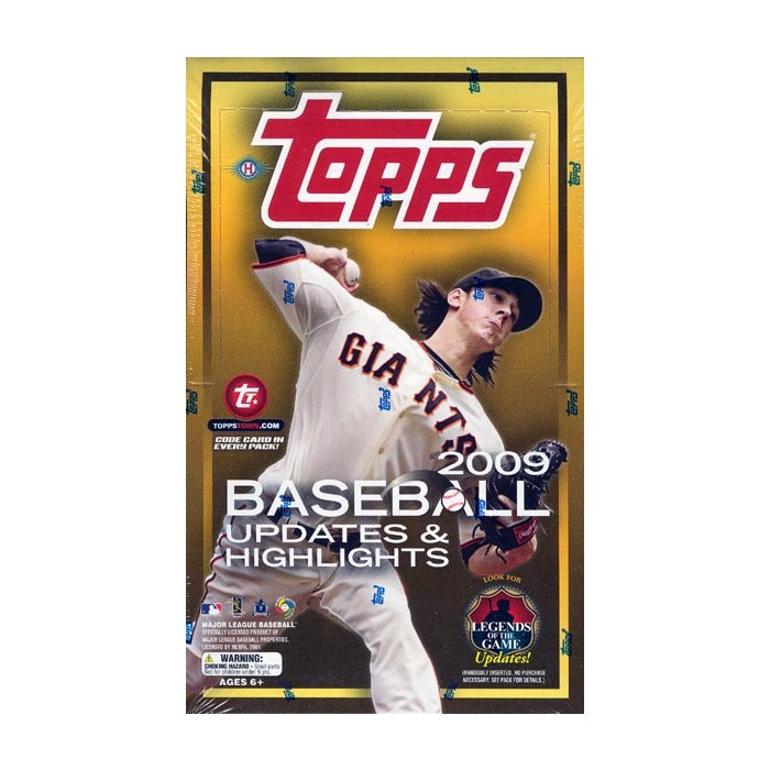 2009 Topps Updates & Highlights Baseball Hobby Box | Steel