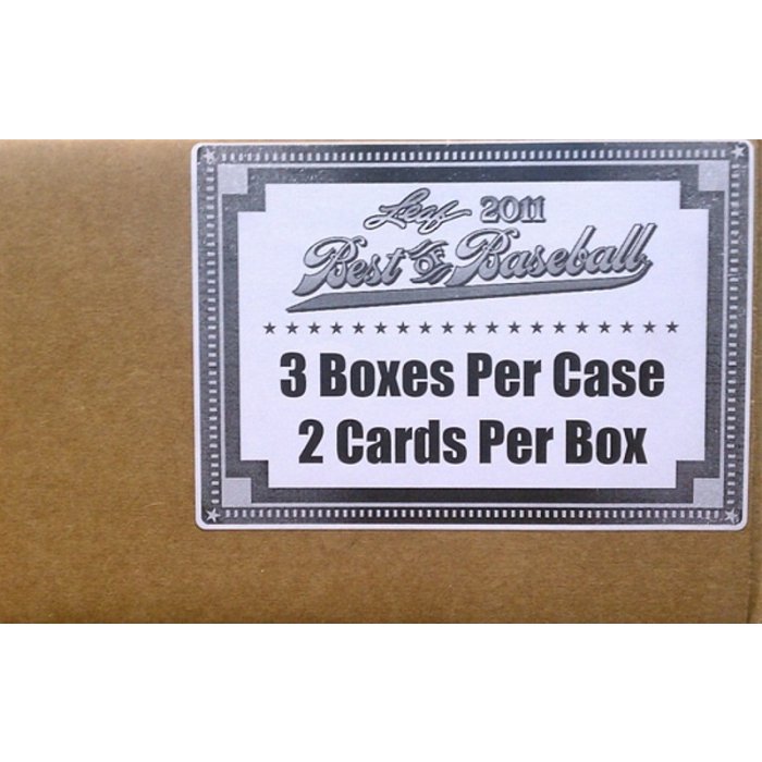2011 Leaf Best of Baseball Hobby 3Box Case Steel City Collectibles