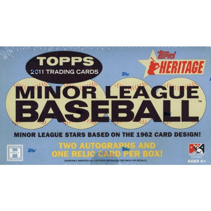 2011 Topps Heritage Minor League Editon Baseball Hobby Box Steel City