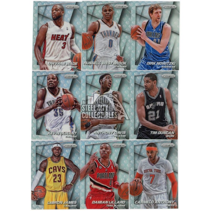 2014-15 Panini Prizm Basketball Variation Silver Assorted 29 Count Lot ...
