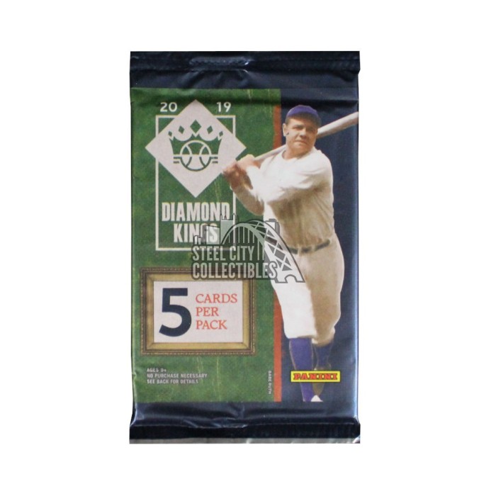 2019 Panini Diamond Kings Baseball Blaster Pack Steel City Collectibles