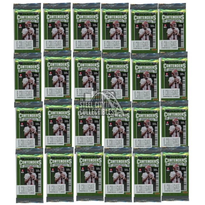 2019 Panini Contenders Draft Picks Football Blaster 24-Pack Lot