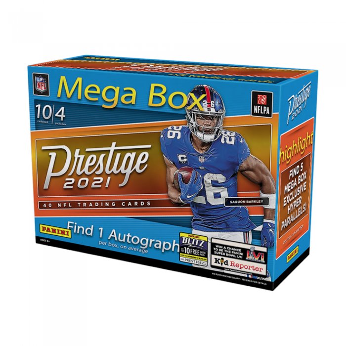 2021 Panini Prestige Football Mega Box (Hyper Parallels) Steel City