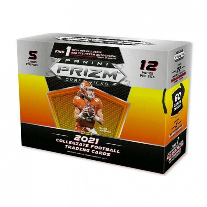 2021 Panini Prizm Draft Picks Football Mega Box (Red Ice Prizms