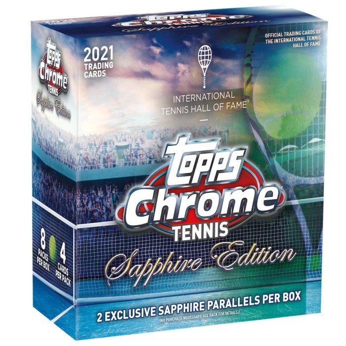 2021 Topps Chrome Tennis Sapphire Edition Box Steel City Collectibles