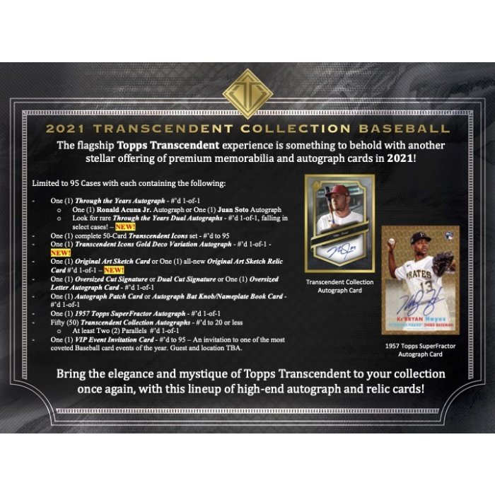 MVP満票受賞　良番95/95 2021 Topps Transcendent MVP満票受賞良番95/95 2021 Topps Transcendent