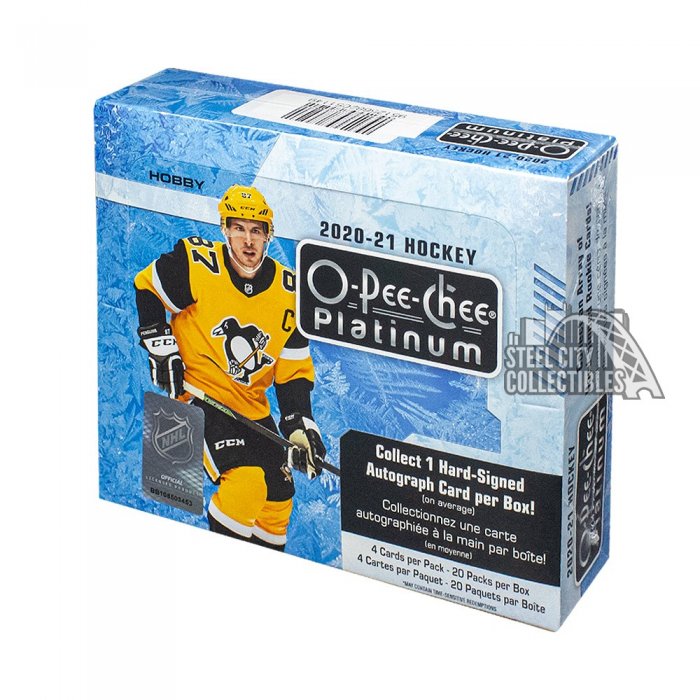 2020-21 Upper Deck O-Pee-Chee Platinum Hockey Hobby Box | Steel