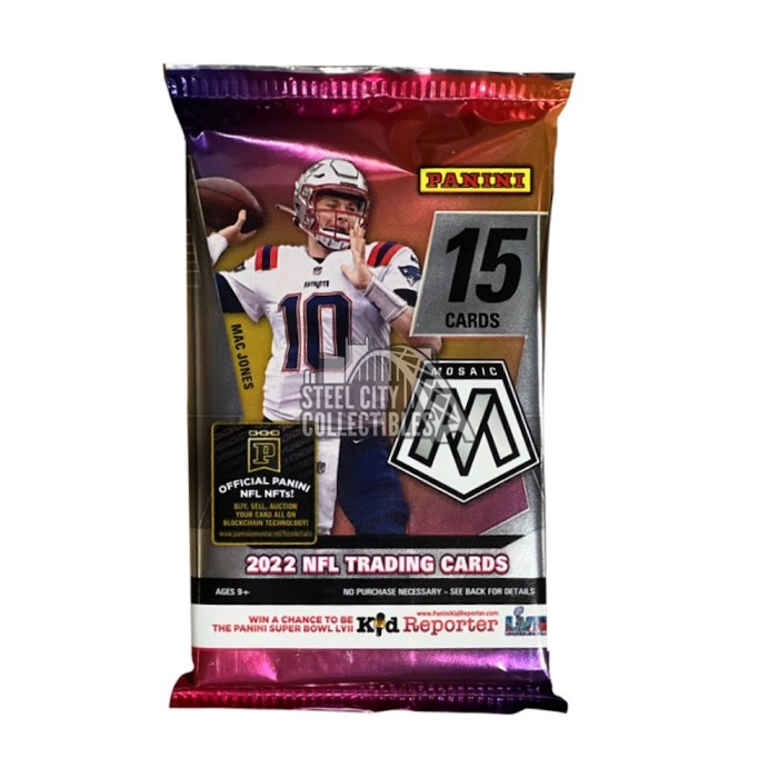 2022 Panini Mosaic Football Hobby Pack Steel City Collectibles