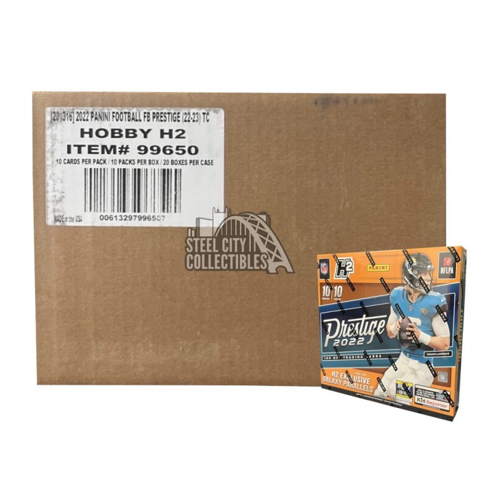 2022 Panini Prestige Football Hobby H2 20Box Case Steel City