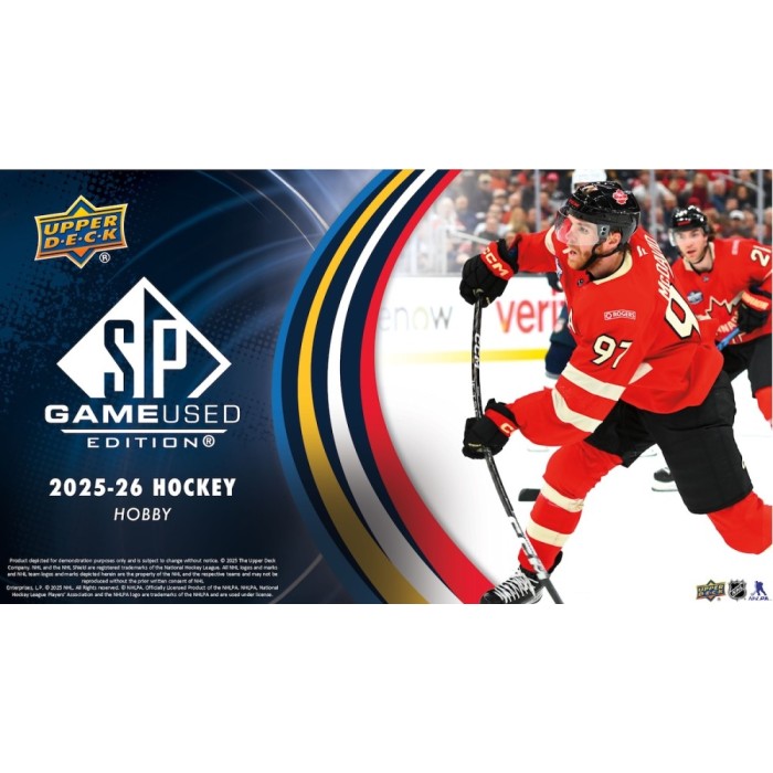 2025-26 Upper Deck SP Game Used Hockey Hobby Box | Steel