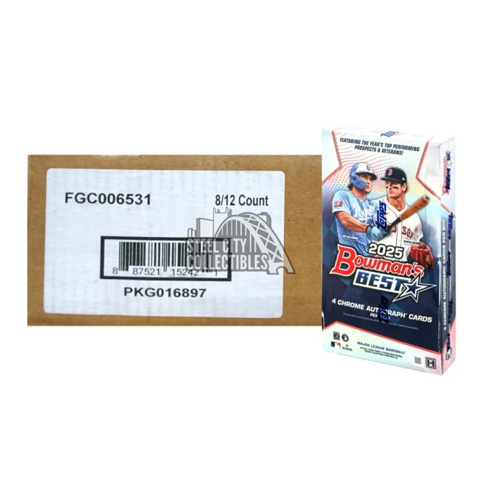 2025 Bowman's Best Baseball Hobby 8-Box Case | Steel City Collectibles