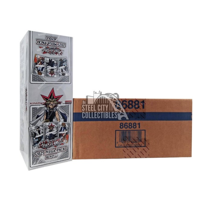 Yu-Gi-Oh! 2025 Mega-Pack Bundle Display 4-Box Case | Steel City