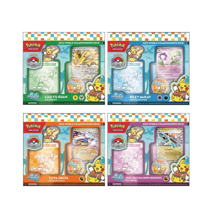 Pokemon 2025 World Championship 4-Deck Lot | Steel City Collectibles